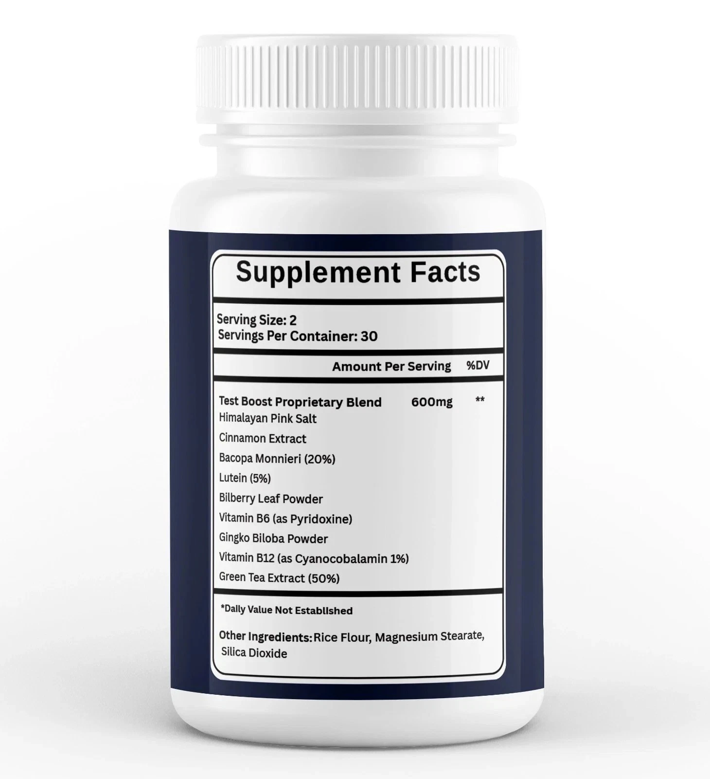 Supplement Facts panel, Memopryl